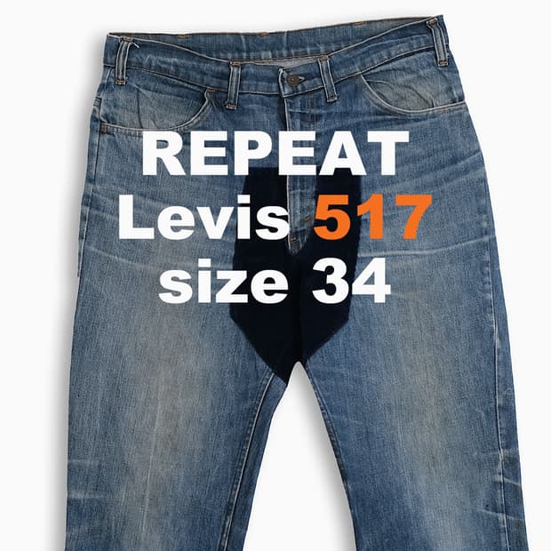 리바이스 517 오렌지탭 80s USA 34 인치 OR51736178