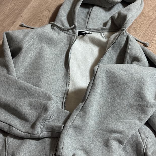 스투시 워크기어 릴렉스 플리스 후드집업 XXL