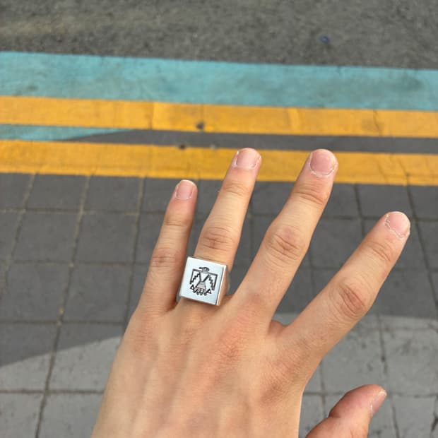 핸드메이드 인디언 새 은반지