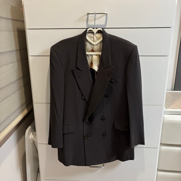 브라운 더블브레스트 명품 테일러 자켓