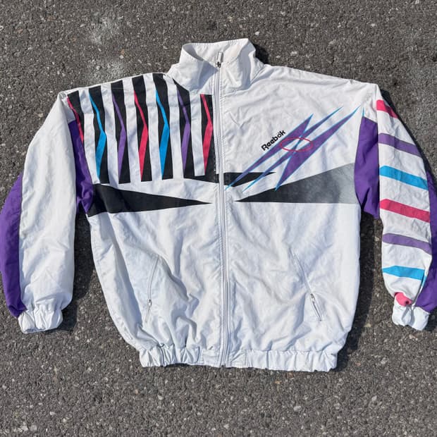 90s 빈티지 올드스쿨 리복 바람막이 자켓 XL 788