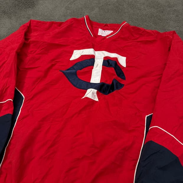 [정품/XL]  MLB 미네소타 트윈스 바람막이 웜업