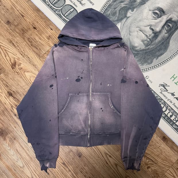 (m)세인트미카엘 24ss 더블페이스 후드집업 네이비