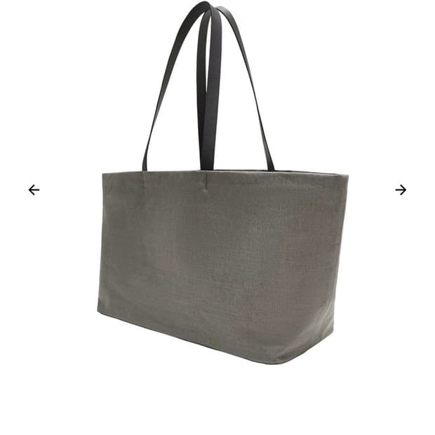 구합니다) 아모멘토 Linen Shopper Bag, Khaki