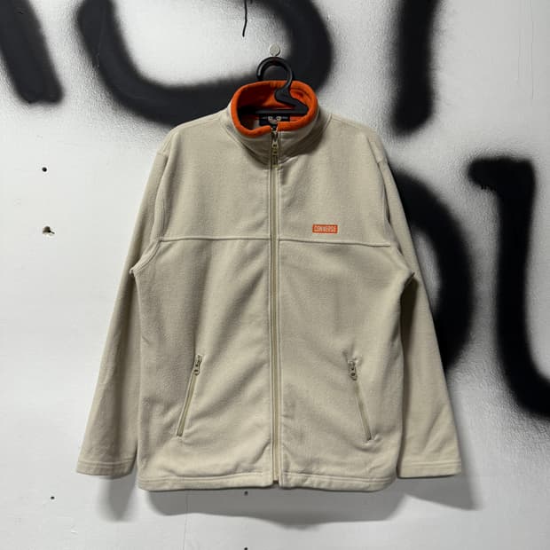 컨버스 올스타 올드스쿨 후리스 집업 자켓