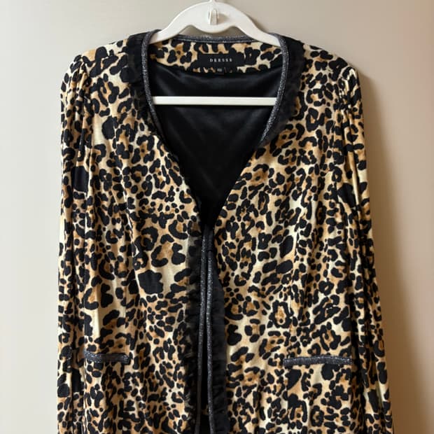 오네갸루 히메갸루 레오파드 가디건