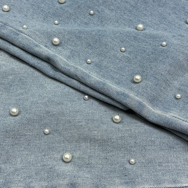 Pearl denim pants