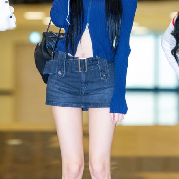 페인오어플레져 - MARS DENIM SKIRT_BLUE/S