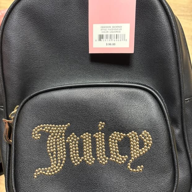 쥬시꾸띄르 레더백팩 