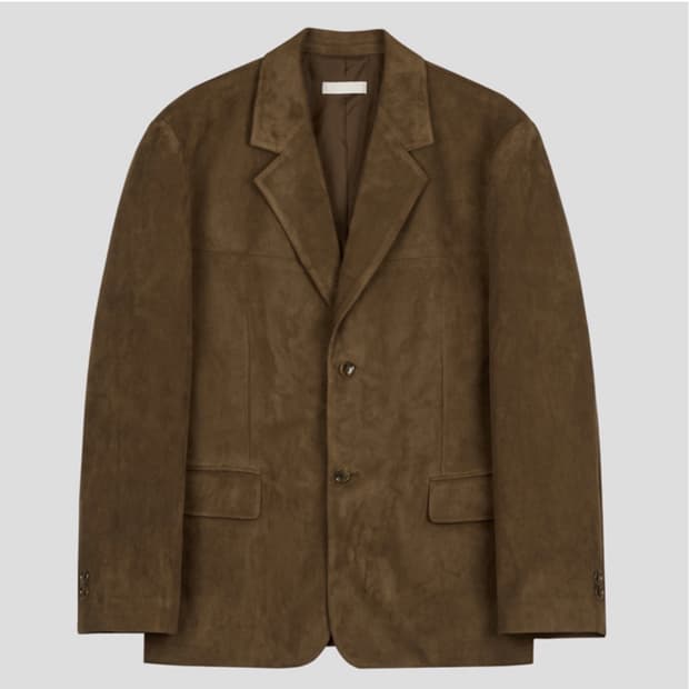 오버 스웨이드 블레이저 L size