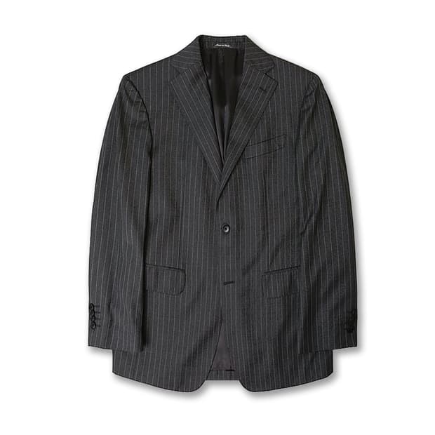 라르디니 [Lardini] 로로피아나 스트라이프 그레이 블레이저 자켓