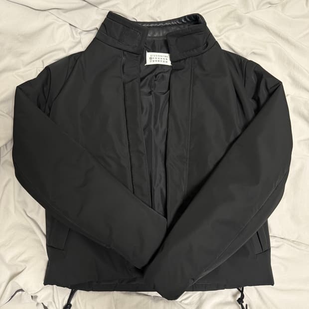 [46]마르지엘라 레더 넥라인 패딩 자켓 아카이브 아티저널