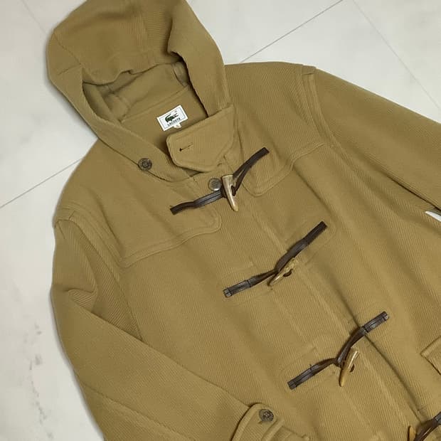 라코스테 후드 더플코트 떡볶이코트