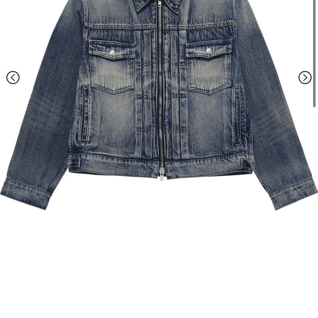 카미엔 CROP TRUCKER JACKET OASIS BLUE