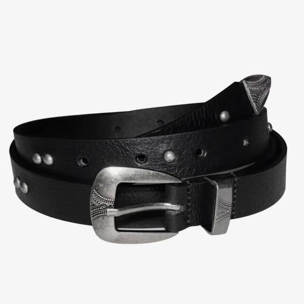 아캄 웨스턴 스터드 레더 벨트