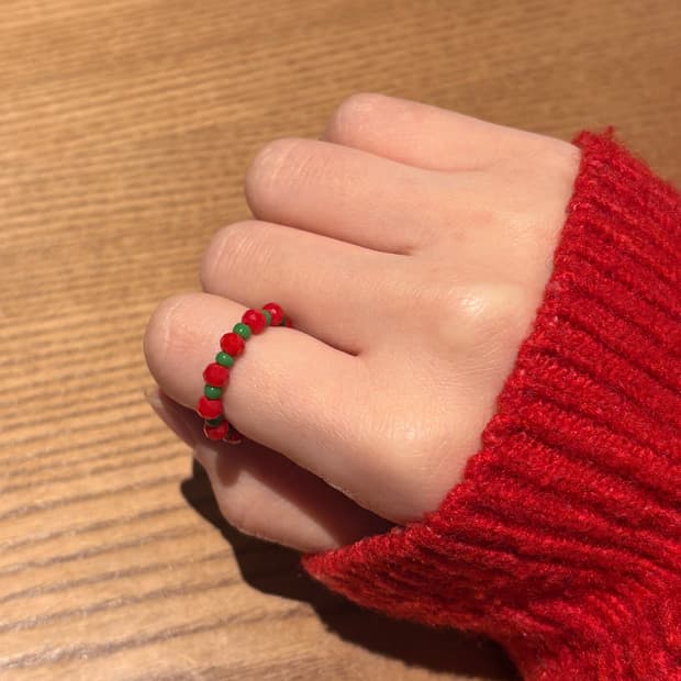 [Handmade] 시그니처🍅🌿비즈반지