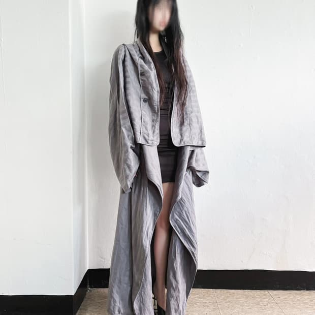 new* 마르지엘라 AW1999 리에디션 x h&m 듀벳 코트