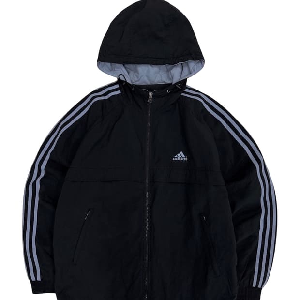 00s 아디다스 누빔점퍼 블랙 (XXL) 