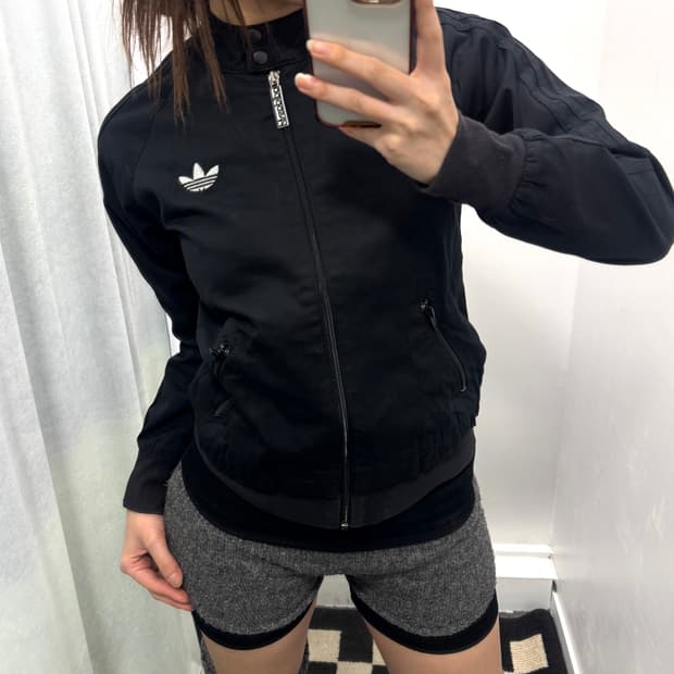 아디다스 블랙코튼자켓