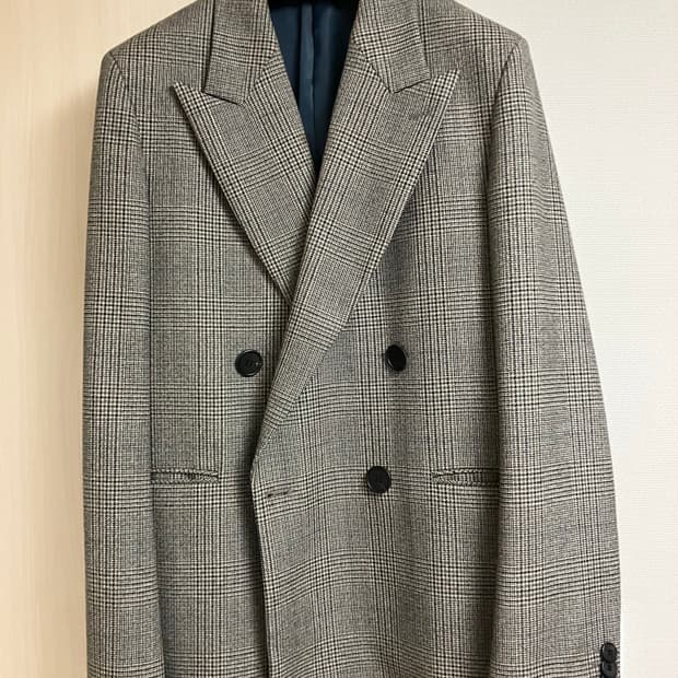 우영미 18FW 메인 체크 셋업 자켓 48