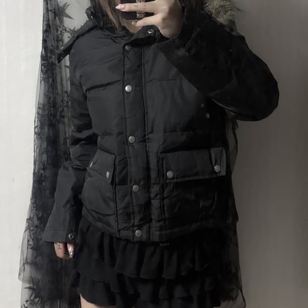 펑크 카고 포켓 패딩