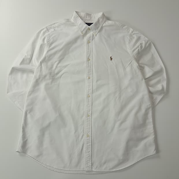 CA396 2XL 폴로 QR 클래식핏 화이트 셔츠 남방