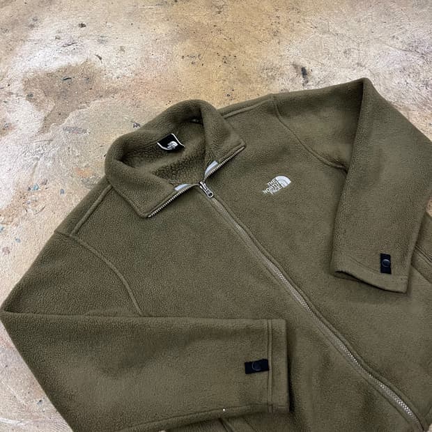 노스페이스 카키 후리스 100