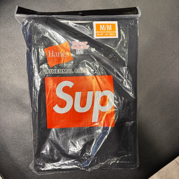 슈프림 헤인즈 블랙 m