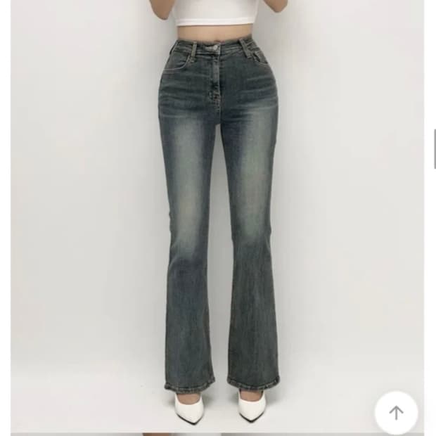 선데이이브닝 부츠컷 데님 애쉬그레이청