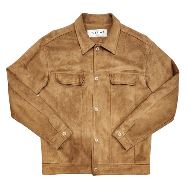 ROYALWE 브라운 스웨이드 자켓