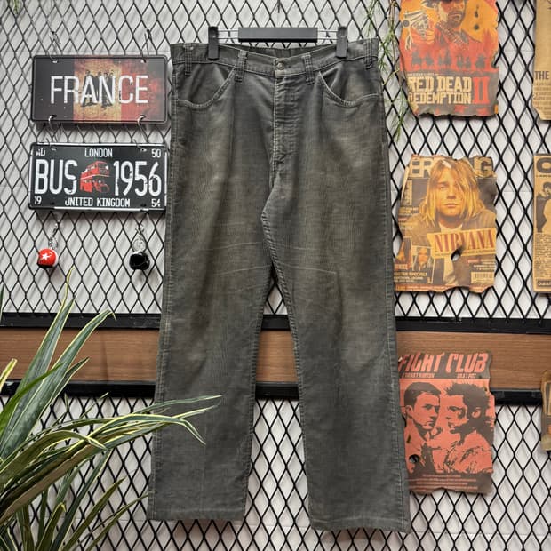 90s 리바이스 코듀로이 팬츠 화이트 탭 포인트 카키