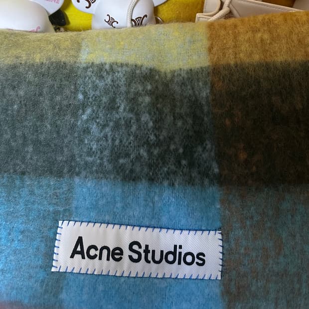 아크네 스튜디오 모헤어울체크 머플러 남여공용