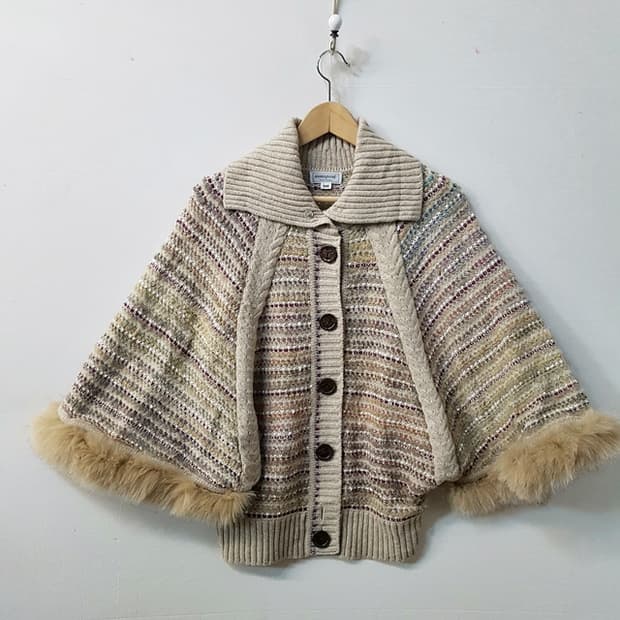 auaspart 울 캐시미어 케이프