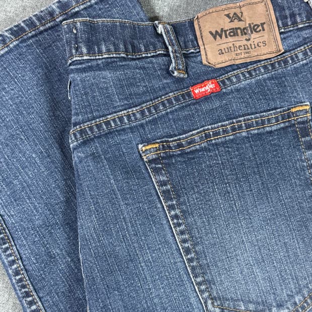 Wrangler 랭글러 스트레이트 핏 데님 팬츠 진청