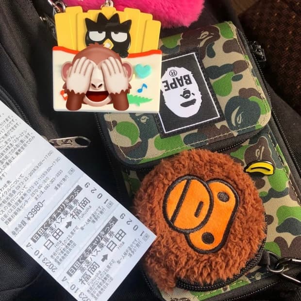 베이프 미니크로스백 (카모) 잡지부록 정품 새상품