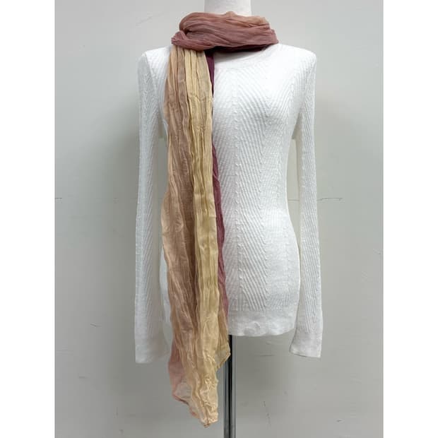 핑크 머플러 목도리 스카프 숄