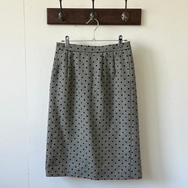 Japan Vtg 도트 미디스커트
