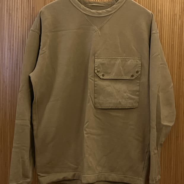 텐씨 빅커버포켓 백로고 기모 맨투맨 m사이즈