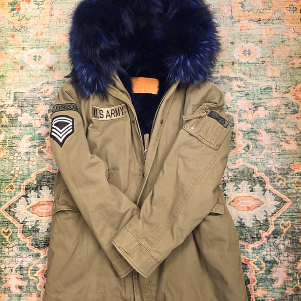 미스터앤미세스 천송이패딩 리얼 폭스퍼 야상 패딩