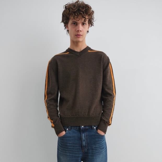 [S,M]기마구아스 SPORT JUMPER 니트/브라운