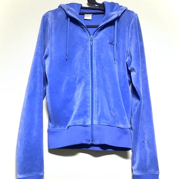 아디다스 벨벳 벨루아 후드집업 트랙탑 져지