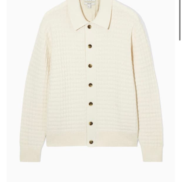 [S] COS 코스 텍스처드 니트 가디건