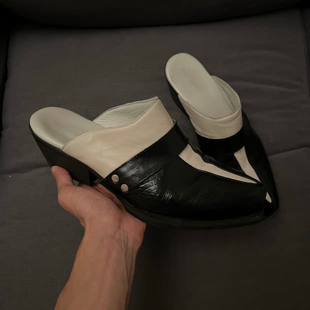 Our Legacy crocodile leather mule 42