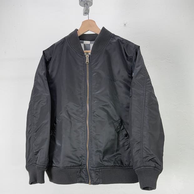 슈프림 16ss 블랙 올드 잉글리시 체커보드 로고 봄버 자켓