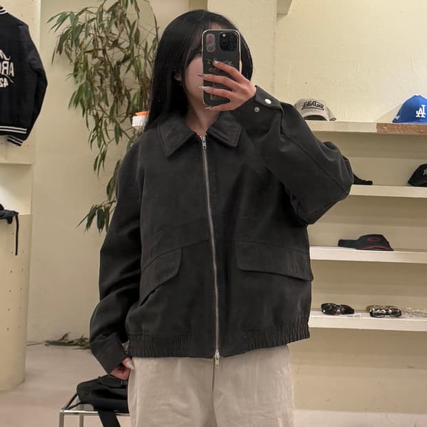 빈티지 그레이 투웨이 미니멀 자켓 U656