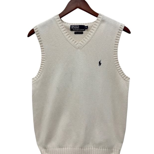 00s 폴로 니트조끼 아이보리 (S~M)