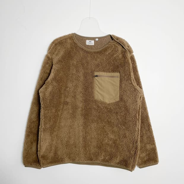 A1 유니클로 x 엔지니어드 가먼츠 플리스 풀오버 셔츠 L사이즈