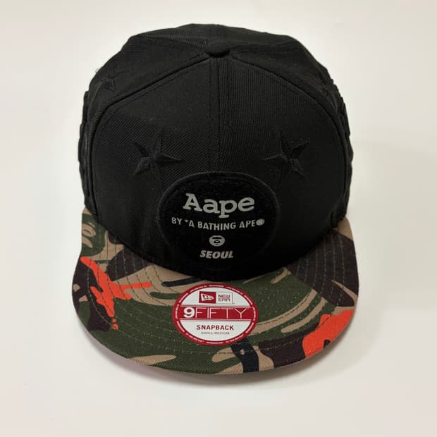 뉴에라 x 에이프Aape 서울 한정판 스냅백