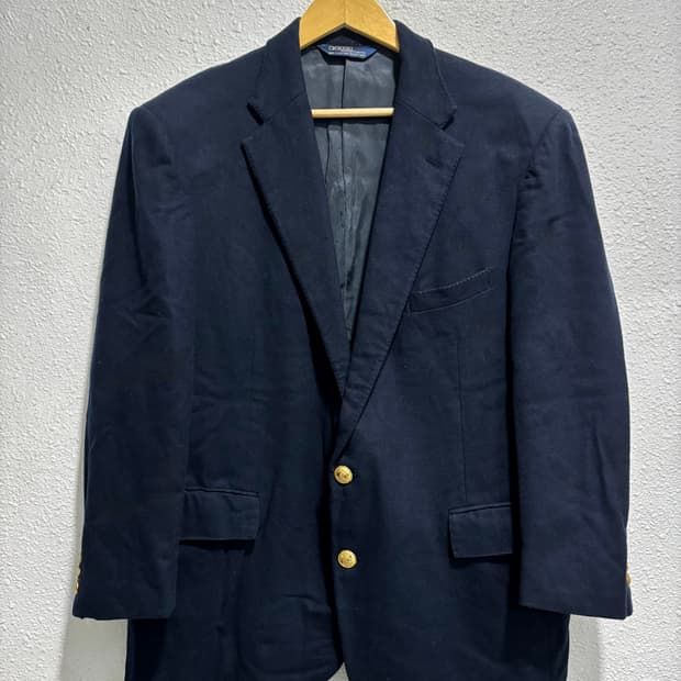 80’s 미국 폴로 랄프로렌 금장 블레이저