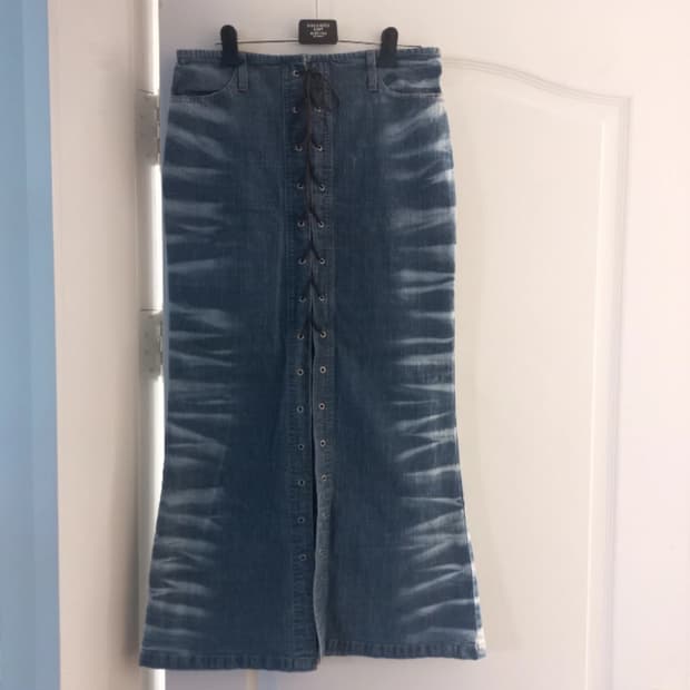 머메이드 워싱 청치마